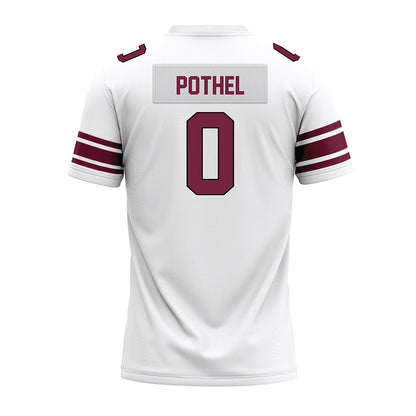Fordham - NCAA Football : Krystian Pothel - White Premium Football Jersey-1