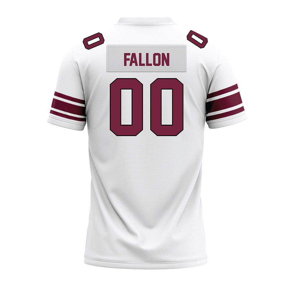 Fordham - NCAA Football : Barrett Fallon - White Premium Football Jersey-1