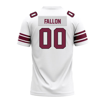 Fordham - NCAA Football : Barrett Fallon - White Premium Football Jersey-1
