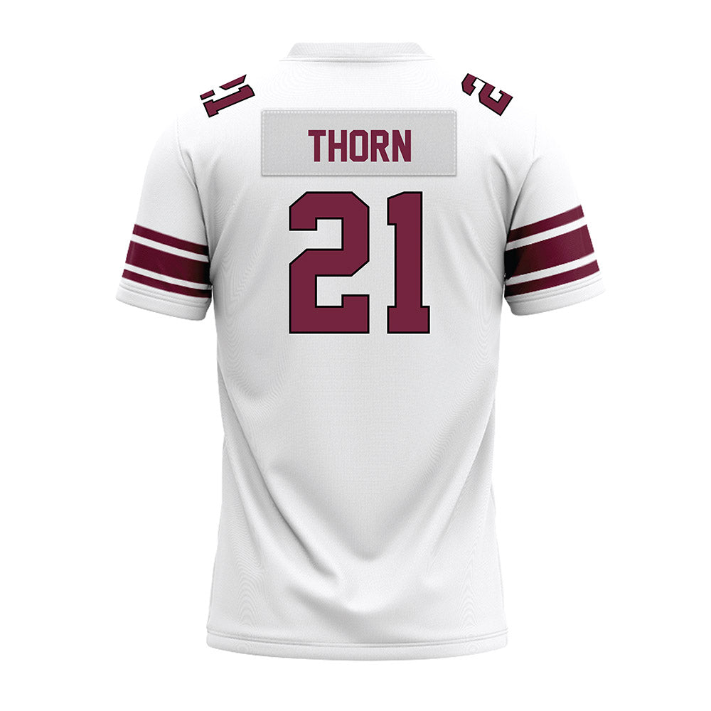 Fordham - NCAA Football : Michael Thorn - White Premium Football Jersey-1