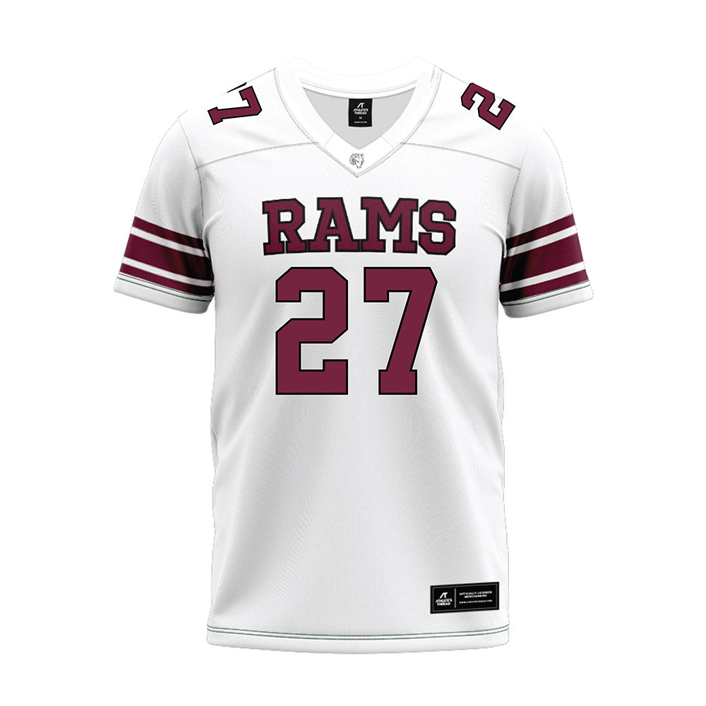 Fordham - NCAA Football : AJ Revella - White Premium Football Jersey-0