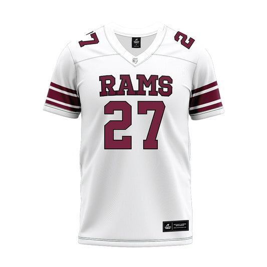 Fordham - NCAA Football : AJ Revella - White Premium Football Jersey-0