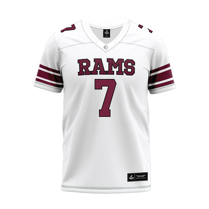 Fordham - NCAA Football : Alec Hughes - White Premium Football Jersey-0