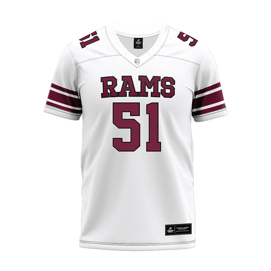 Fordham - NCAA Football : Ryan Um - White Premium Football Jersey-0