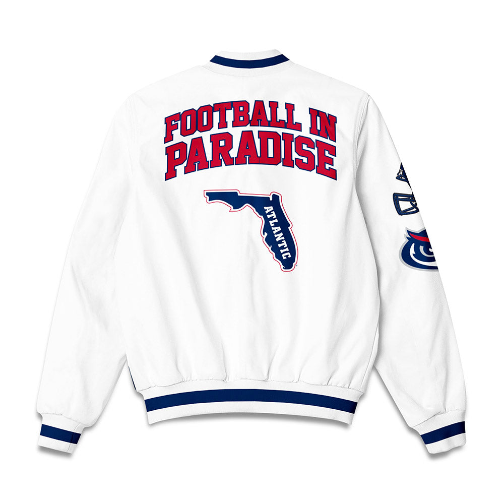 FAU - White Bomber Jacket