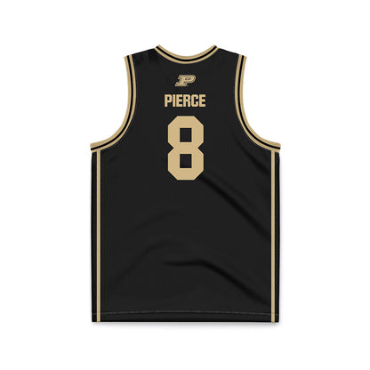 Purdue - NCAA Men's Basketball : Caden Pierce - Black Basketball Jersey-1