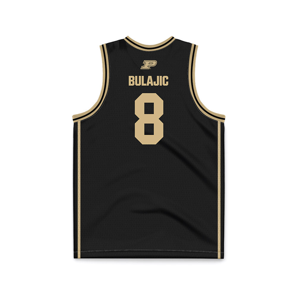 Purdue - NCAA Women's Basketball : Jelena Bulajic - Black Basketball Jersey-1