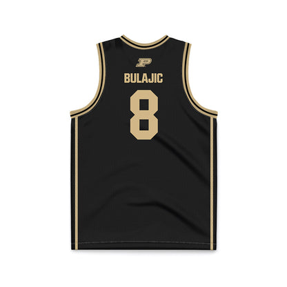 Purdue - NCAA Women's Basketball : Jelena Bulajic - Black Basketball Jersey-1