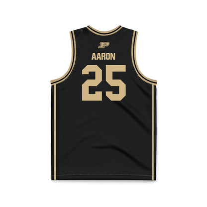 Purdue - NCAA Women's Basketball : Averi Aaron - Black Basketball Jersey-1