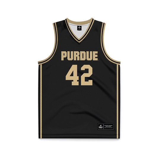 Purdue - NCAA Men's Basketball : Dave Schellhase - Black Basketball Jersey-0