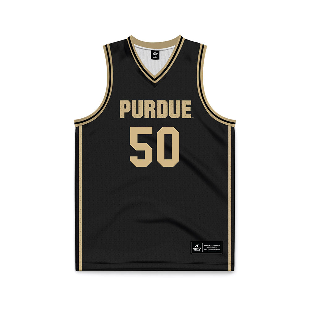 Purdue - NCAA Men's Basketball : Caleb Swanigan - Black Basketball Jersey-0