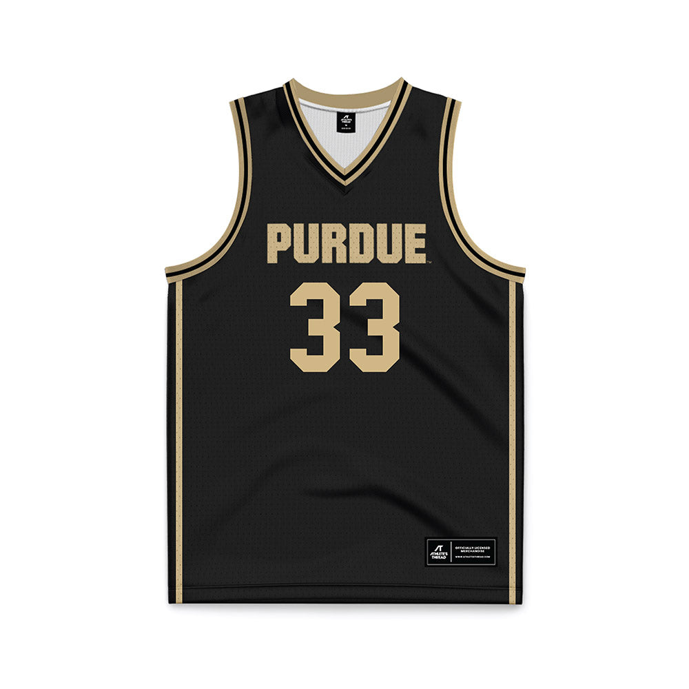 Purdue - NCAA Women's Basketball : Madison Layden-Zay - Black Basketball Jersey-0