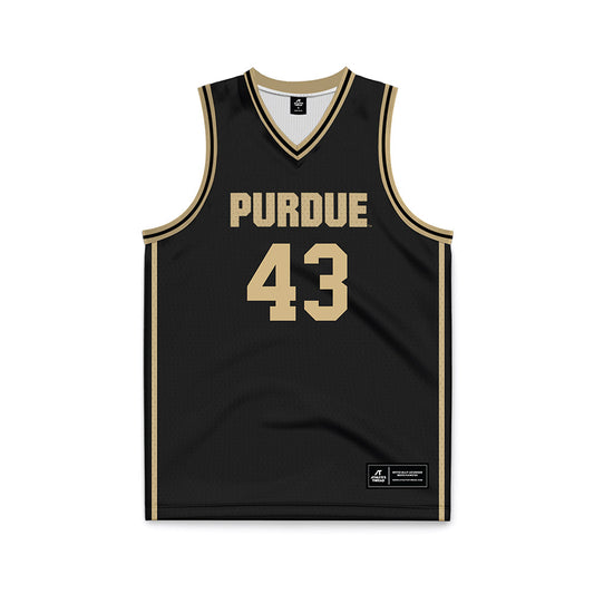 Purdue - NCAA Men's Basketball : Terry Dischinger - Black Basketball Jersey-0