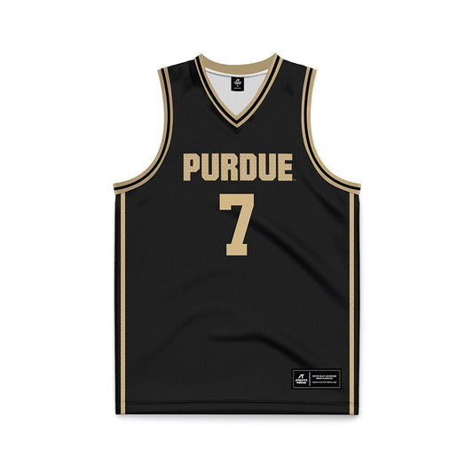 Purdue - NCAA Women's Basketball : Hannah Wickstrom - Black Basketball Jersey-0