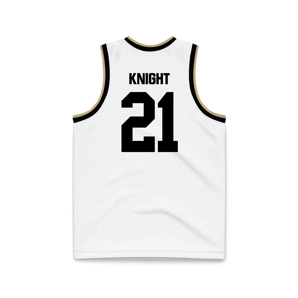 Purdue - NCAA Men's Basketball : Rivers Knight - White Basketball Jersey-1