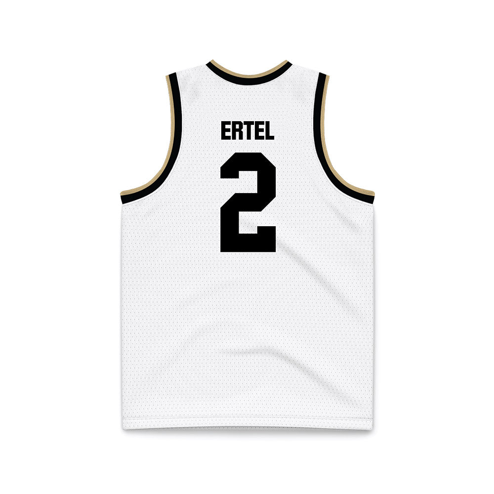Purdue - NCAA Men's Basketball : Luke Ertel - White Basketball Jersey-1