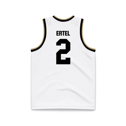 Purdue - NCAA Men's Basketball : Luke Ertel - White Basketball Jersey-1