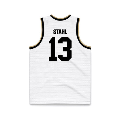 Purdue - NCAA Women's Basketball : Saige Stahl - White Basketball Jersey-1