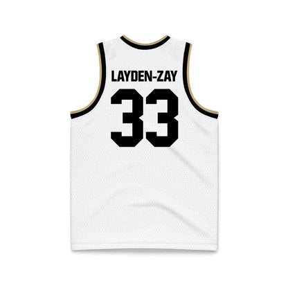 Purdue - NCAA Women's Basketball : Madison Layden-Zay - White Basketball Jersey-1