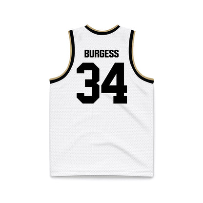 Purdue - NCAA Men's Basketball : Raleigh Burgess - White Basketball Jersey-1