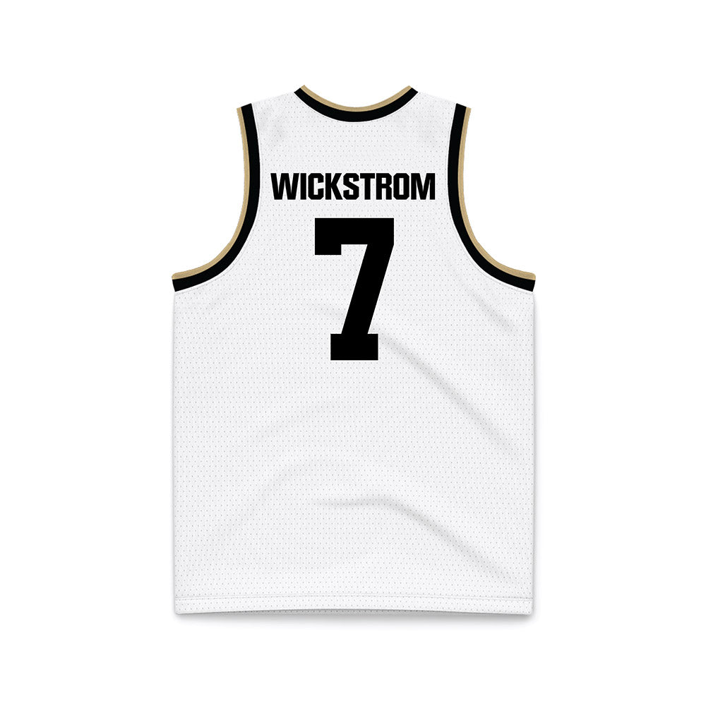 Purdue - NCAA Women's Basketball : Hannah Wickstrom - White Basketball Jersey-1