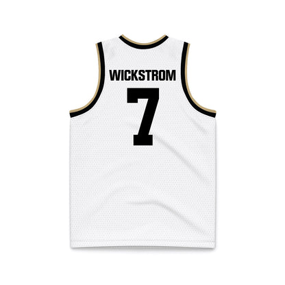 Purdue - NCAA Women's Basketball : Hannah Wickstrom - White Basketball Jersey-1