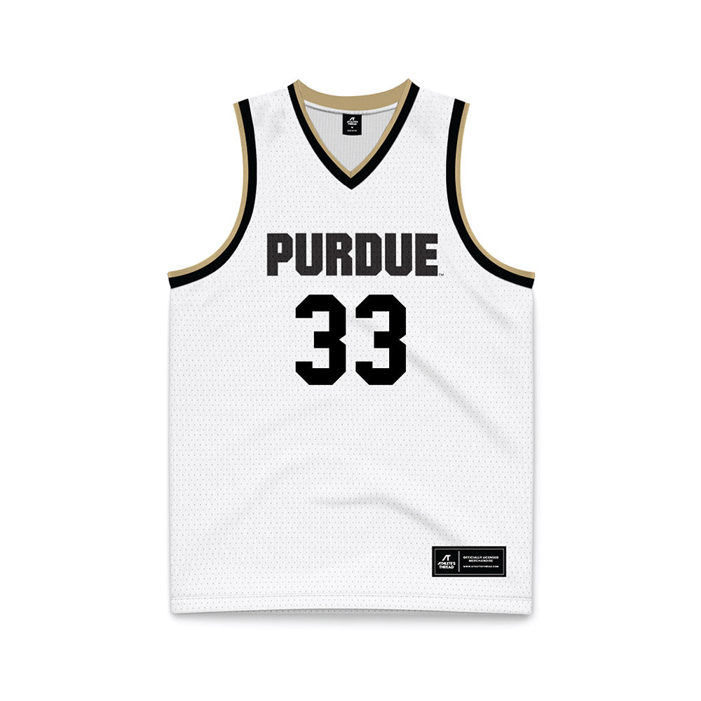 Purdue - NCAA Women's Basketball : Madison Layden-Zay - White Basketball Jersey-0