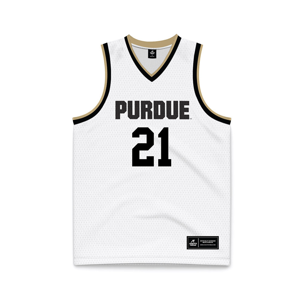 Purdue - NCAA Men's Basketball : Rivers Knight - White Basketball Jersey-0