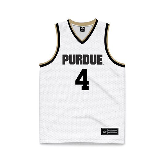 Purdue - NCAA Men's Basketball : Robbie Hummel - White Basketball Jersey-0