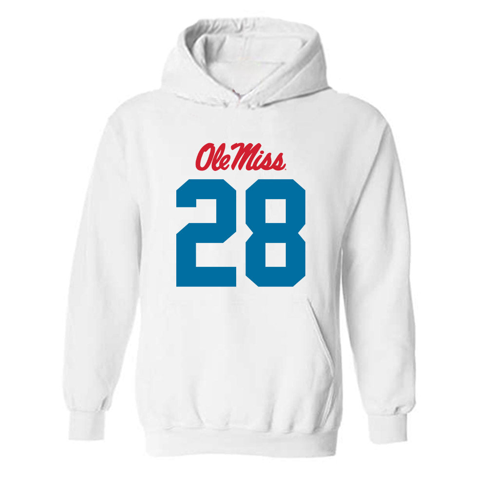 Ole Miss - NCAA Football : Joshua Dye - Hooded Sweatshirt-0