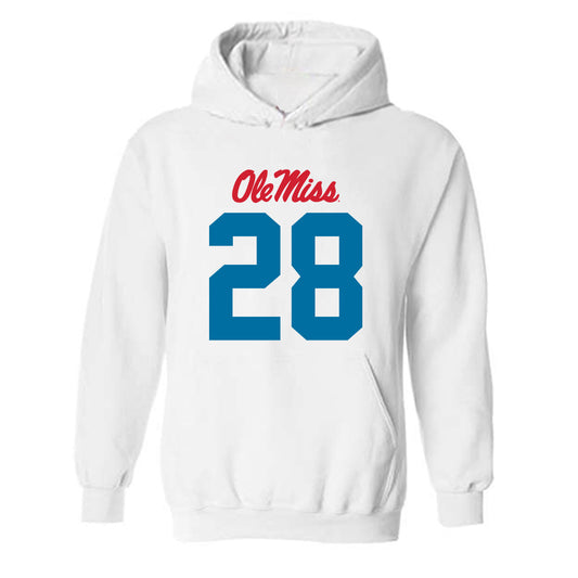 Ole Miss - NCAA Football : Joshua Dye - Hooded Sweatshirt-0