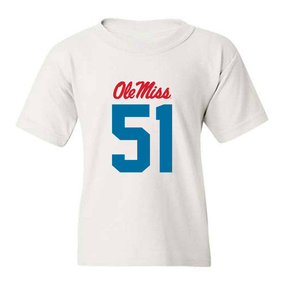 Ole Miss - NCAA Football : Trey Nightingale - Youth T-Shirt-0