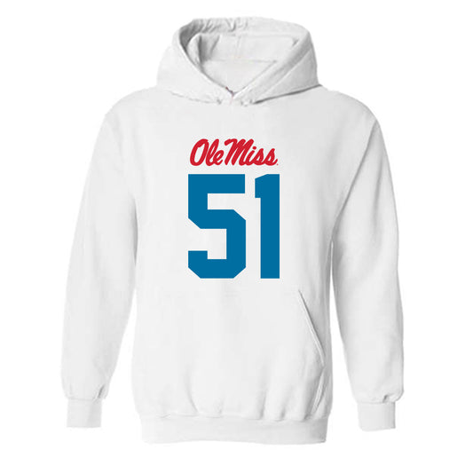Ole Miss - NCAA Football : Trey Nightingale - Hooded Sweatshirt-0