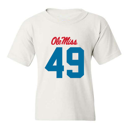Ole Miss - NCAA Football : Tah'J Butler - Youth T-Shirt-0