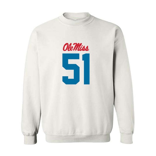 Ole Miss - NCAA Football : Trey Nightingale - Crewneck Sweatshirt-0