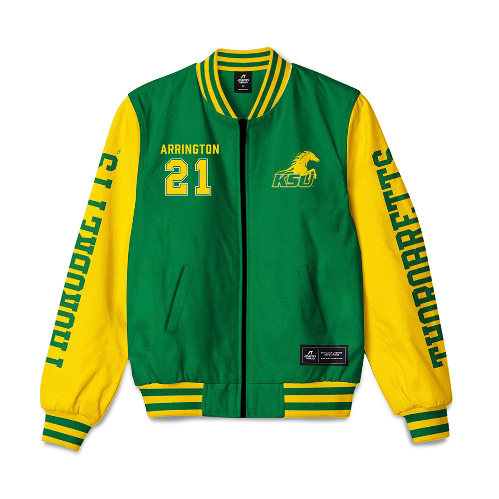 KYSU - NCAA Football : Dakota Arrington - Bomber Jacket-0