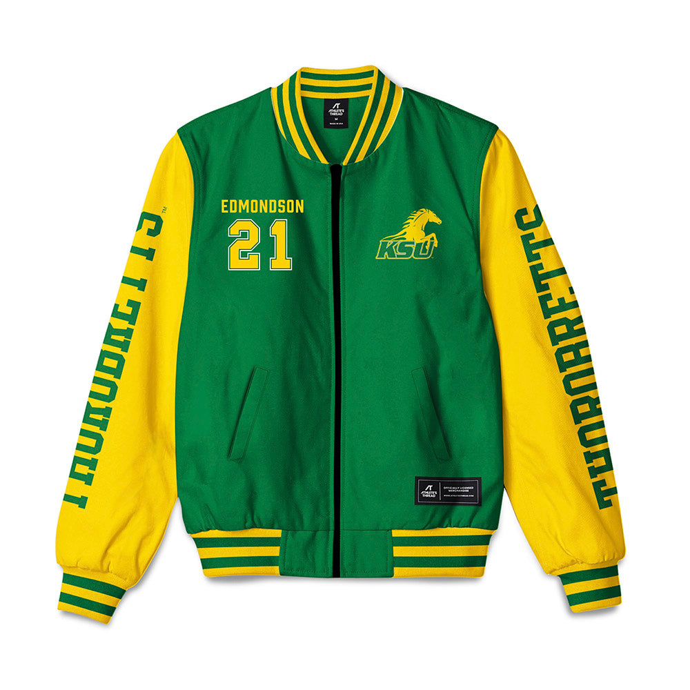 KYSU - NCAA Men's Basketball : Justin Edmondson - Bomber Jacket-0