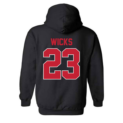 Ohio State - NCAA Women's Ice Hockey : Leah Wicks - Classic Shersey Hooded Sweatshirt-1