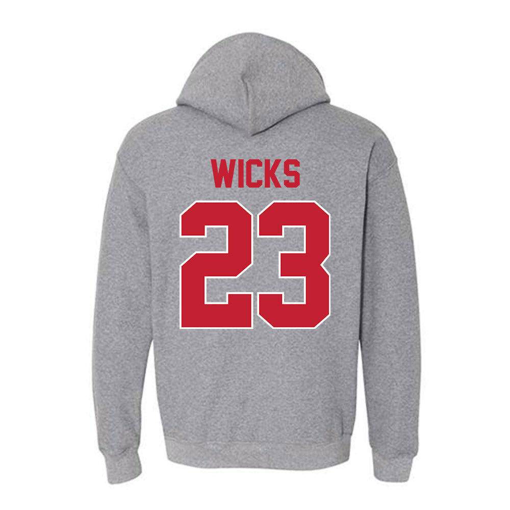 Ohio State - NCAA Women's Ice Hockey : Leah Wicks - Classic Shersey Hooded Sweatshirt-1