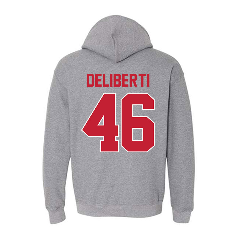 Ohio State - NCAA Men's Lacrosse : Jack Deliberti - Classic Shersey Hooded Sweatshirt-1