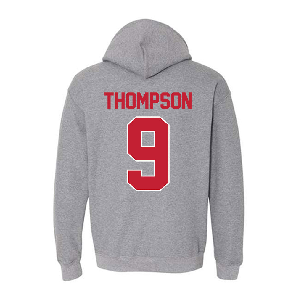 Ohio State - NCAA Men's Ice Hockey : Riley Thompson - Classic Shersey Hooded Sweatshirt-1
