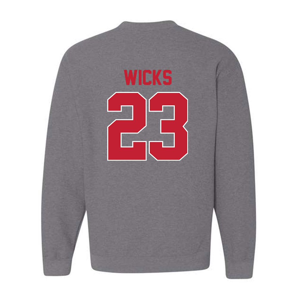 Ohio State - NCAA Women's Ice Hockey : Leah Wicks - Classic Shersey Crewneck Sweatshirt-1
