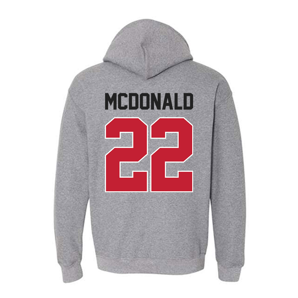 Ohio State - NCAA Women's Ice Hockey : Hayley McDonald - Classic Shersey Hooded Sweatshirt-1