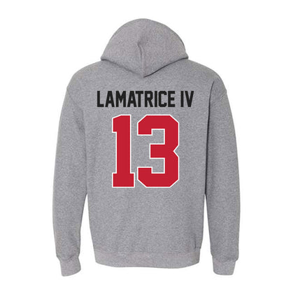 Ohio State - NCAA Men's Lacrosse : Angelo Lamatrice IV - Classic Shersey Hooded Sweatshirt-1