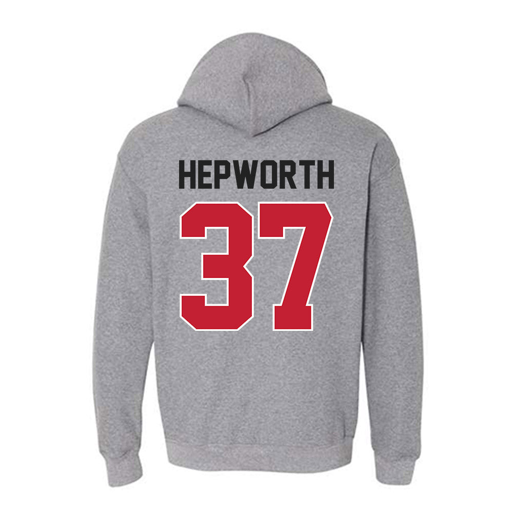 Ohio State - NCAA Men's Lacrosse : Zach Hepworth - Classic Shersey Hooded Sweatshirt-1