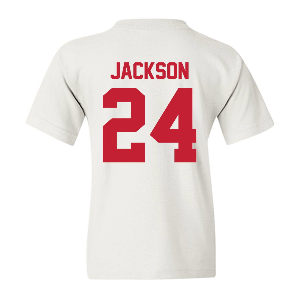 Ohio State - NCAA Football : Jakobi Jackson - Sports Shersey Youth T-Shirt-1
