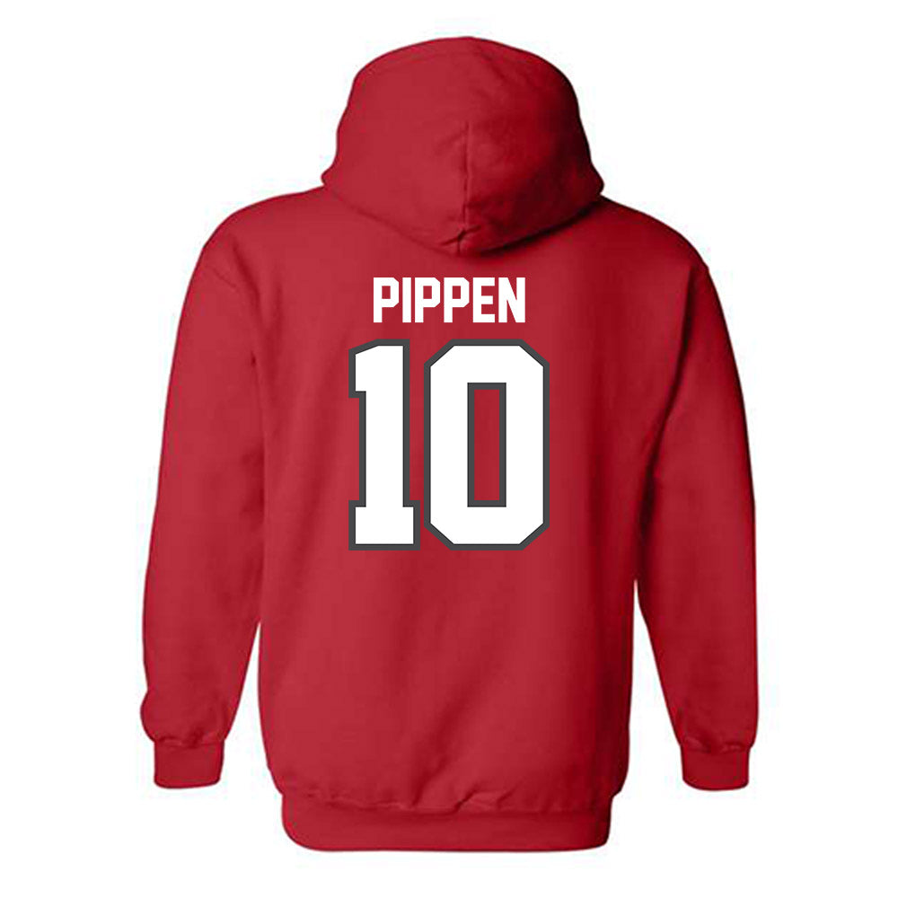 Ohio State - NCAA Men's Basketball : Justin Pippen - Sports Shersey Hooded Sweatshirt-1