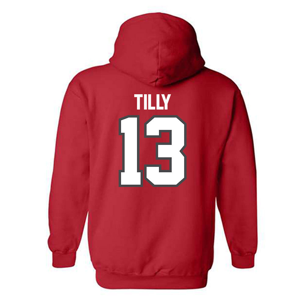 Ohio State - NCAA Men's Basketball : Christoph Tilly - Sports Shersey Hooded Sweatshirt-1