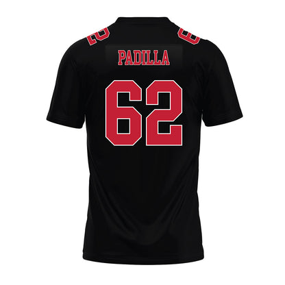 Ohio State - NCAA Football : Joshua Padilla - Black Premium Football Jersey-1
