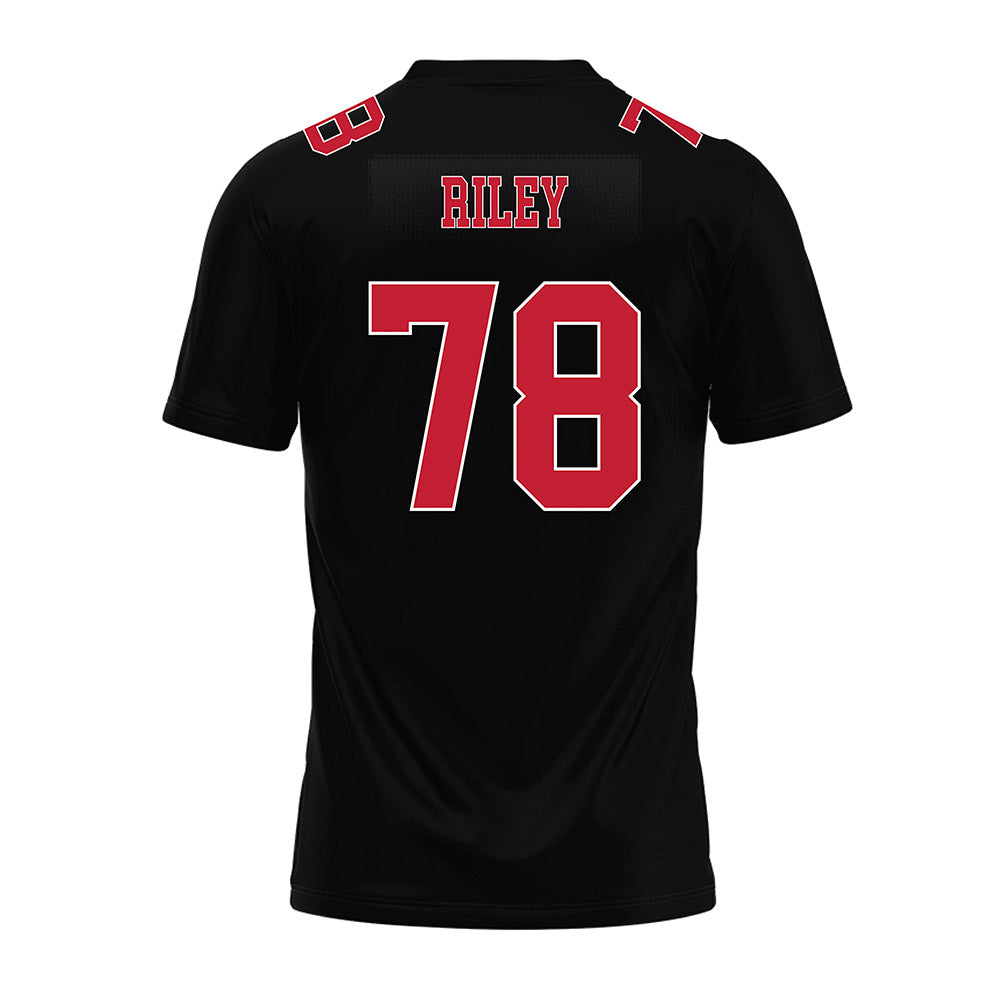 Ohio State - NCAA Football : Maxwell Riley - Black Premium Football Jersey-1